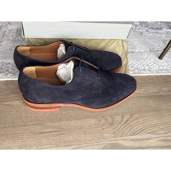 New Johnston & Murphy Collection Ashford Suede Leather Oxford Shoes men Sz 11.5 main image 8